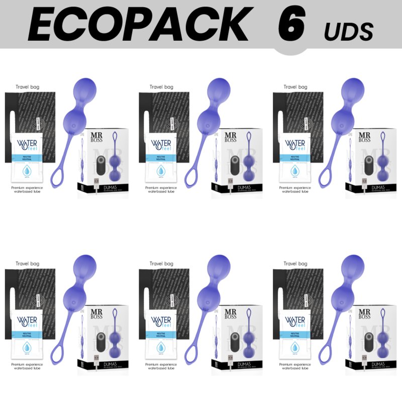 Ecopack 6 Units - Mr Boss Dumas Kegel Bolas Vibradoras Control Remoto
