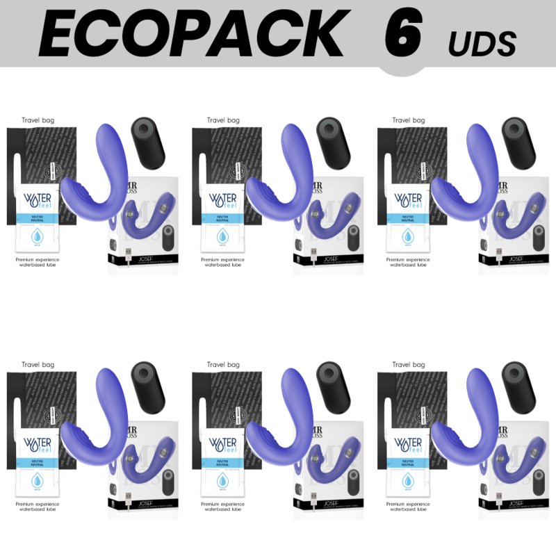 Ecopack 6 Units - Mr Boss Josef Pulsation & Vibration Control Remoto Para Parejas
