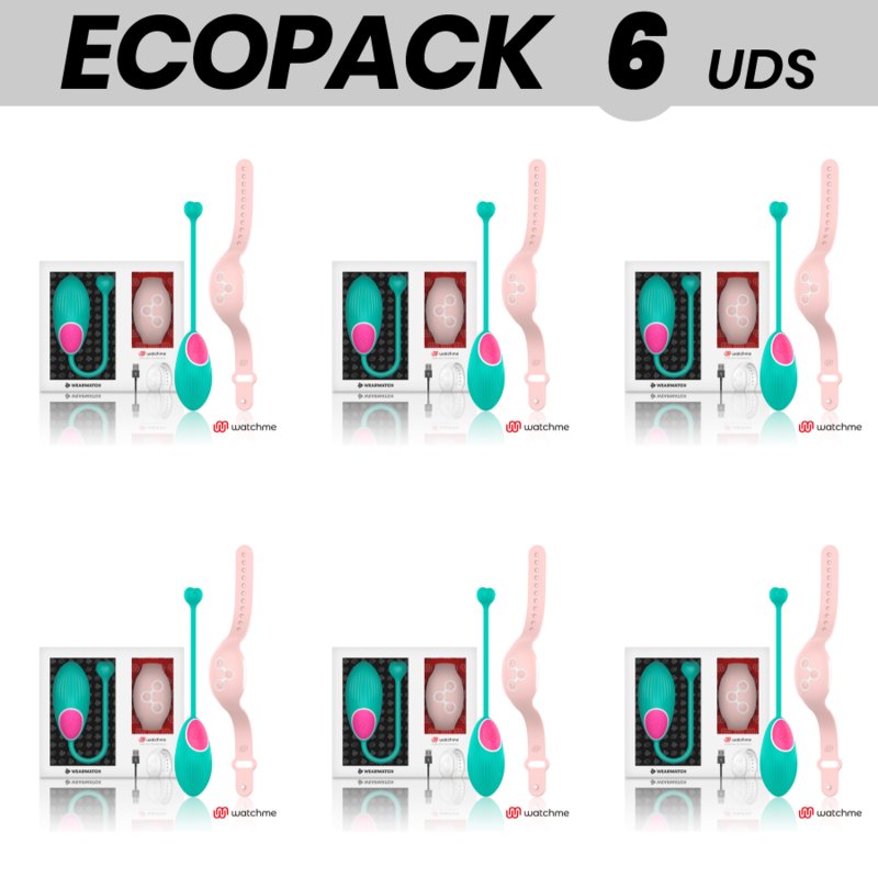 Ecopack 6 Uds - Wearwatch Egg Remote Control Technology Watchme Sea Water / Pink