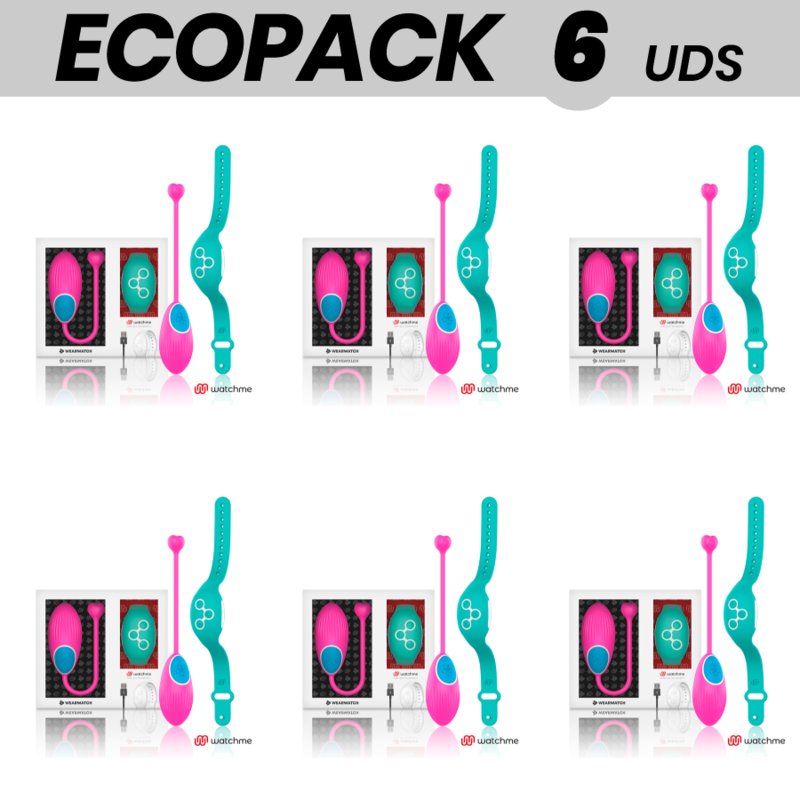 Ecopack 6 Uds - Wearwatch Egg Remote Control Watchme Fuchsia / Marine Water