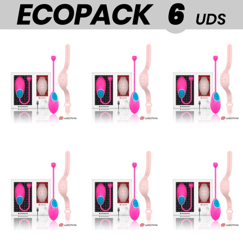 Ecopack 6 Uds - Wearwatch Egg Remote Control Technology Watchme Fuchsia / Pink