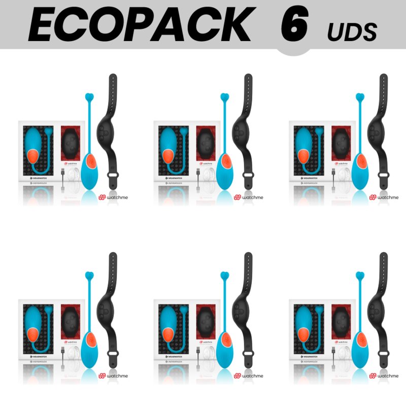 Ecopack 6 Uds - Wearwatch Remote Control Egg Technology Watchme Blue / Jet