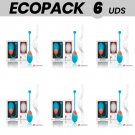 Ecopack 6 Uds - Wearwatch Egg Remote Control Technology Watchme Blue / Snow