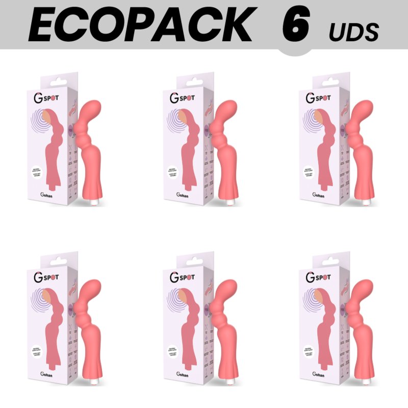 Ecopack 6 Uds - G-spot Gohan Vibrator Punto G Light Red