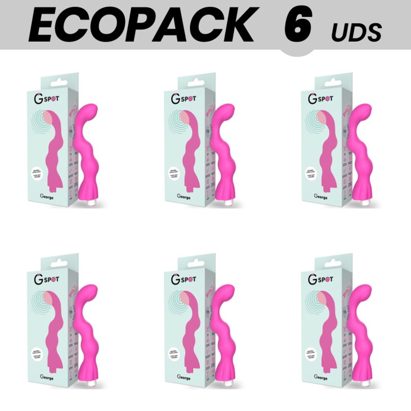 Ecopack 6 Uds - G-spot George Vibrator Point G Pink Chicle