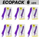 Ecopack 6 Uds - Galatea Dante Lilac Vibrator Compatible With Watchme