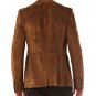 Men's New Brown Suede Leather Blazer Jacket Coat SJ08