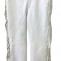 Men's New Native American White Leather Beads Hippie Western Shirt & Pant WS72 Size : XL