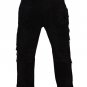 Men's New Native American Black Suede Leather Fringes Western Shirt & Pant WS29 , Size: XL