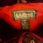 LL Bean Jacket Large Mens Nylon Black Gray Red Parka Coat Hood Size L Outerwear