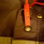 LL Bean Jacket Large Mens Nylon Black Gray Red Parka Coat Hood Size L Outerwear