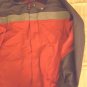 LL Bean Jacket Large Mens Nylon Black Gray Red Parka Coat Hood Size L Outerwear