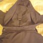 LL Bean Jacket Large Mens Nylon Black Gray Red Parka Coat Hood Size L Outerwear