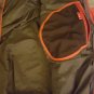 LL Bean Jacket Large Mens Nylon Black Gray Red Parka Coat Hood Size L Outerwear