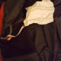 LL Bean Jacket Large Mens Nylon Black Gray Red Parka Coat Hood Size L Outerwear