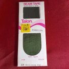 Talon Seam Tape Woven Edge 1/2" Wide 100% Rayon 3 Yards Moss Green Vitg 1972