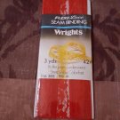 Wrights Flexilace Seam Binding Vintage 1974 Sewing Nylon Stretchable 3 Yds Red