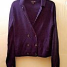Banana Republic Woman Medium Blue Knit Button Down Cardigan Sweater Cotton Blend