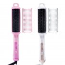 NOVUS Electric Hair Straightener Brush - Pink