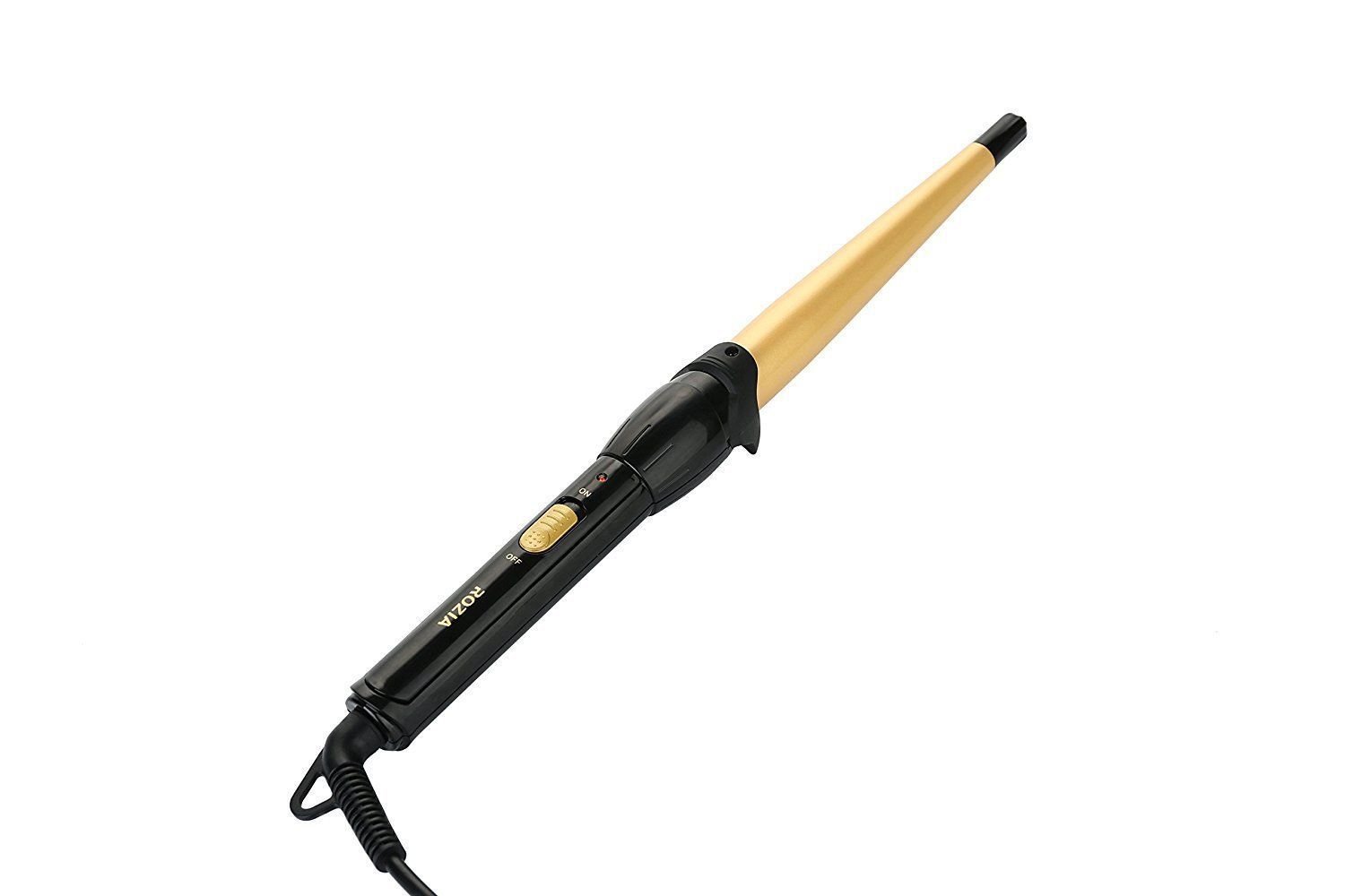 ROZIA Professional Dual Voltage Ceramic Curling Iron ,Hair Salon Curling Wands