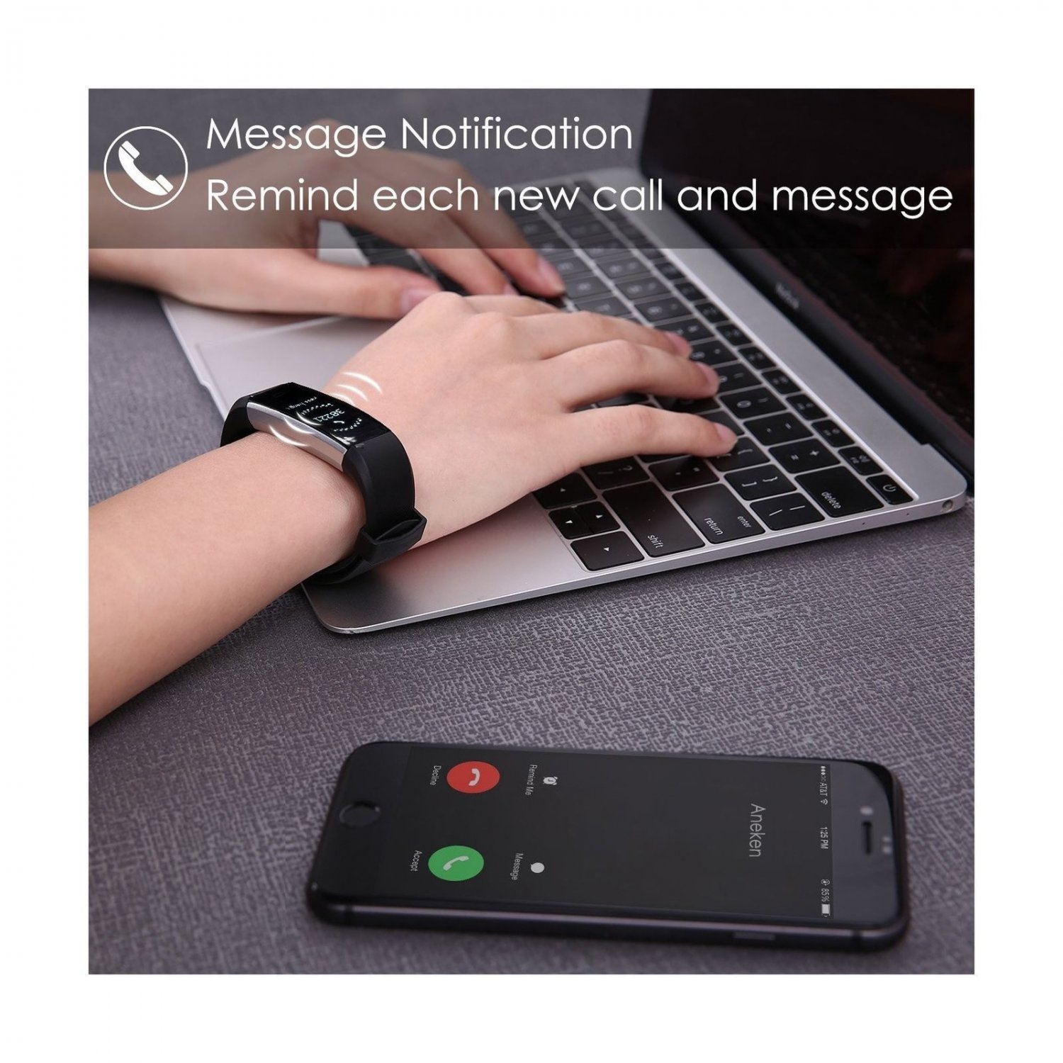 fitness tracker aneken ip 67 waterproof smart bracelet