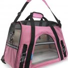 OxGord Airline Approved Pet Carriers w Fleece Bed For Dog & Cat - Small, Soft Pi