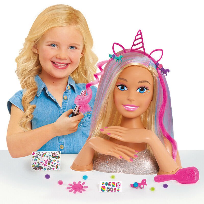 barbie glitter hair deluxe styling head