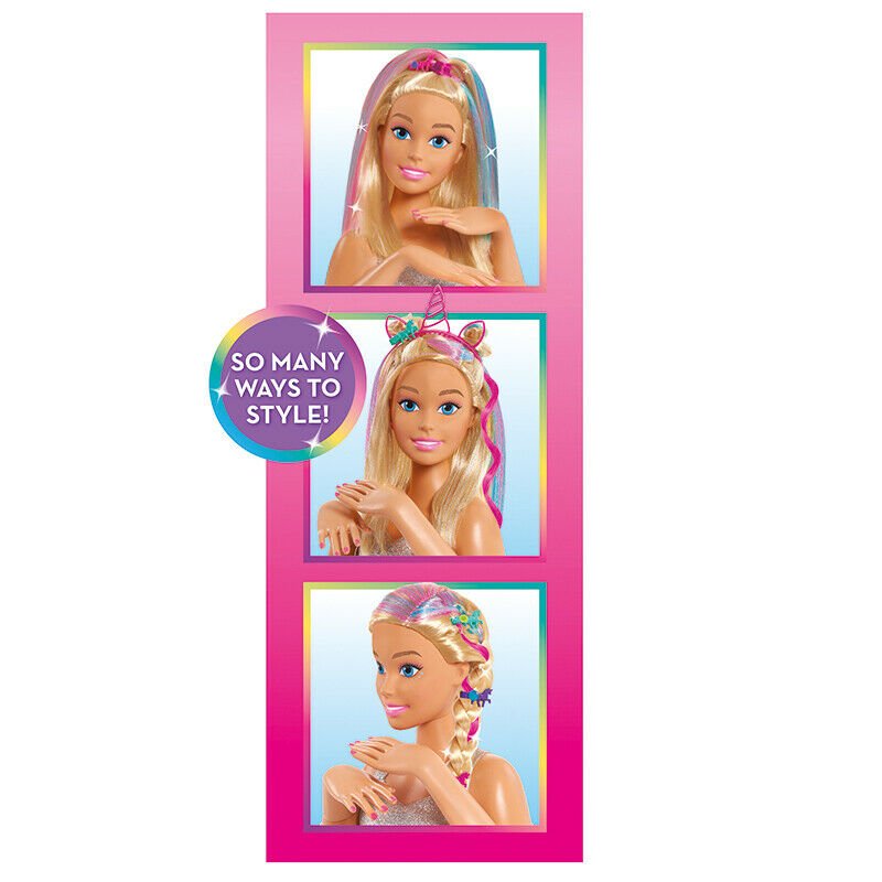 barbie glitter hair deluxe styling head