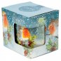 Christmas Porcelain Mug & Coaster Set - Jan Pashley Christmas Robin