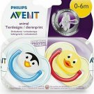 Philips Avent Fashion Animals Soothers 0-6m 2Pk