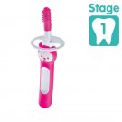 MAM Massaging Brush With Safety Shield Pink