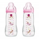 MAM Easy Active Bottle 330ml Pink 2Pk