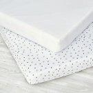 Baby Elegance Jersey Sheets - Grey Star Cot