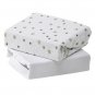 Baby Elegance Jersey Sheets - Grey star Travel Cot