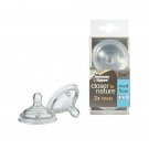 Tommee Tippee Closer to Nature Medium Flow Bottle Teat, Pack of 2