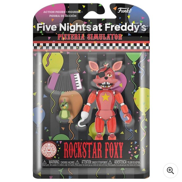 Rockstar Foxy Five Nights At Freddys Pizzeria Simulator Action Figure 5604