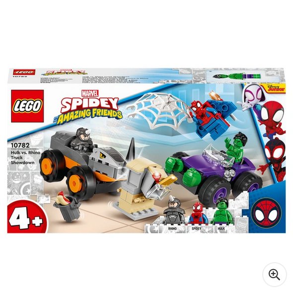 Marvel LEGO 10782 Hulk vs Rhino Monster Truck Showdown Set