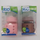 Rio Glass Bottle 60ml With Beige Or Pink Cover