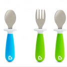 Munchkin Raise Fork & Spoon Set 2 Blue and Green