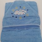 Baby bath towel blue cloud