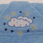 Baby bath towel blue cloud