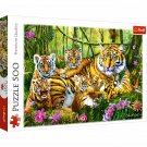 Trefl Family Of Tigers 500 Piece Puzzle Premium Quality