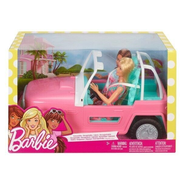 Barbie Jeep With 2 Dolls