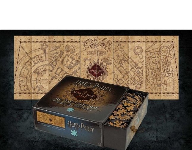 The Noble Collection Marauders Map Puzzle Game Nn9457