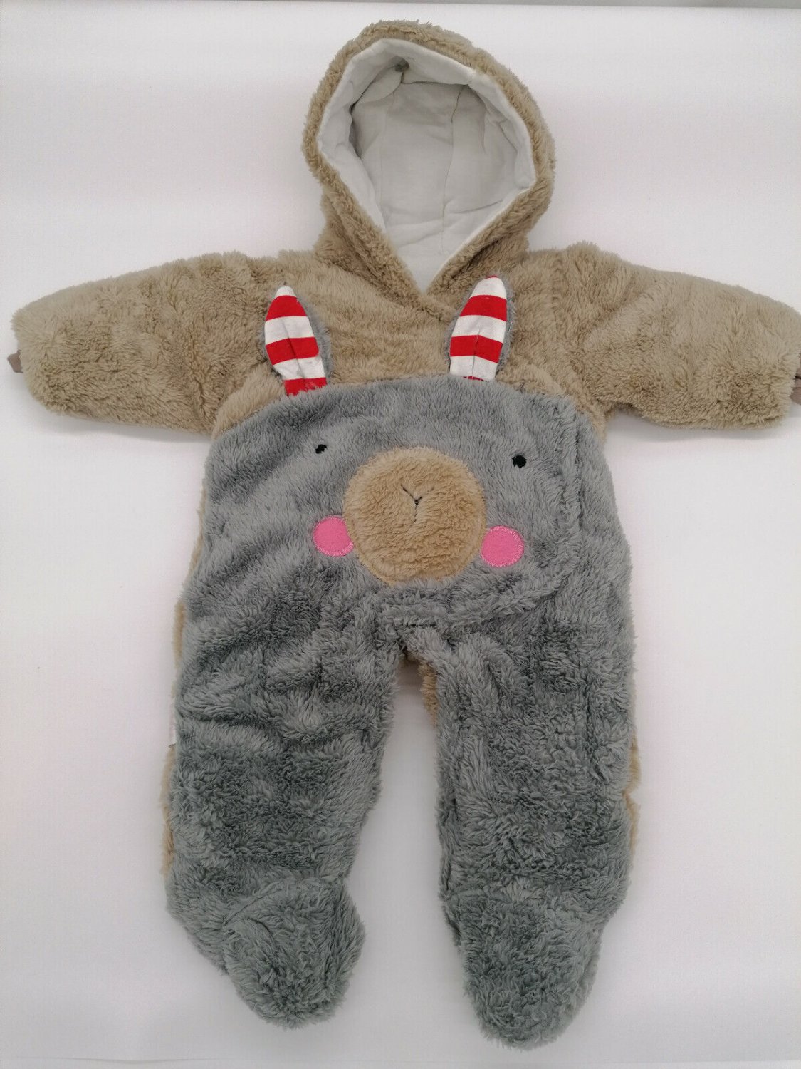 Comfortable Fluffy donkey Baby Costume With Hood 6 Months