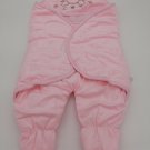 Swaddle I Soft Padded Pink Baby Shoes Blanket 6 Months
