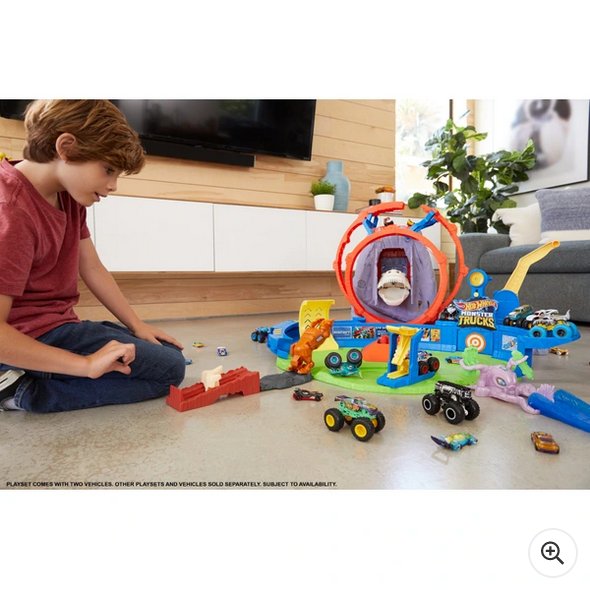 monster trucks t rex volcano