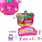 Polly Pocket Dolls and Playset, Travel Toys, Straw-beary Patch Compact
