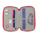 Triple Pencil Case Atlético Madrid Red 12,5 x 19,5 x 5,5 cm 36 Pieces