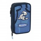 Double Pencil Case Bahía Bahia Blue 12,5 x 19,5 x 4 cm